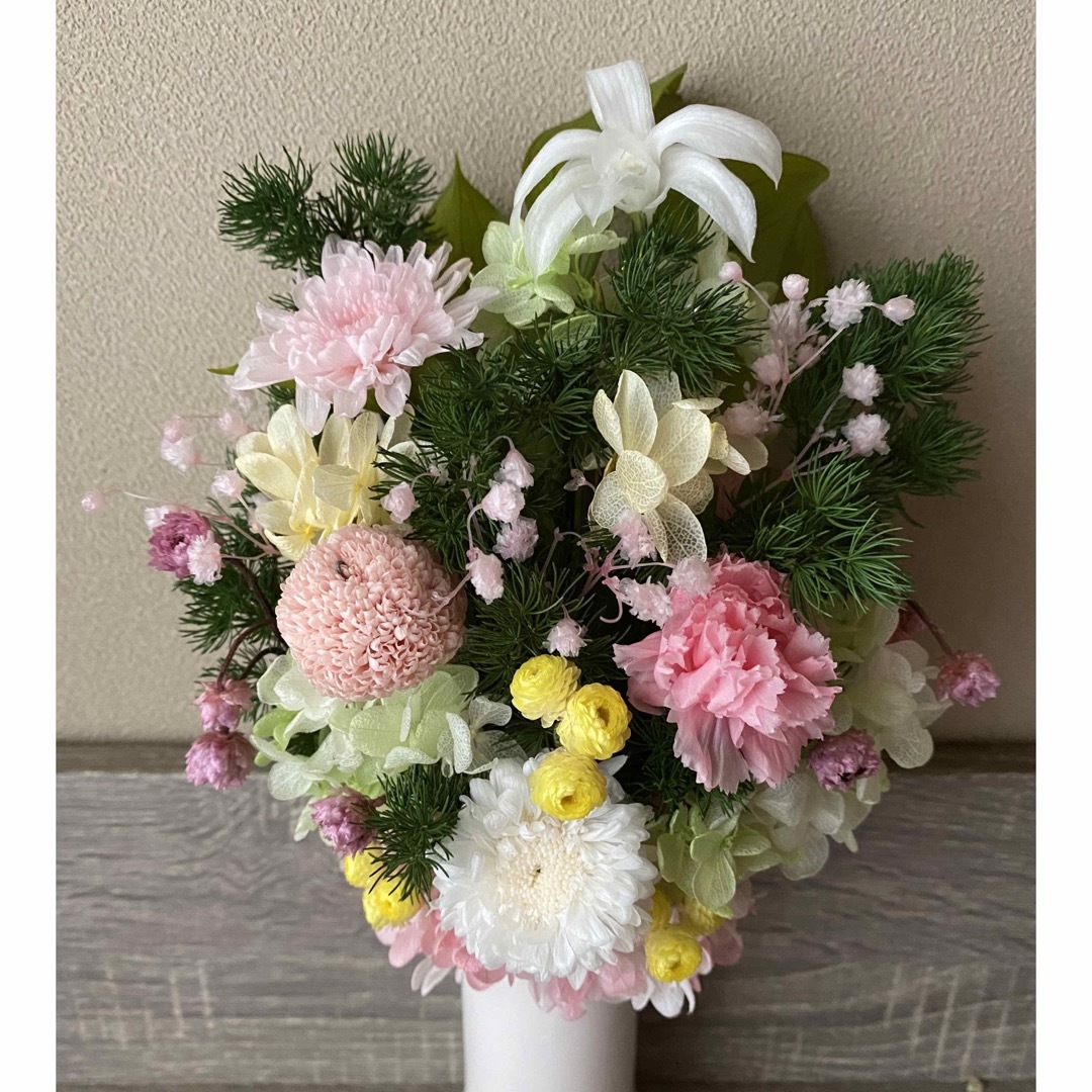 プリザーブドフラワー仏花 - プリザーブドフラワー