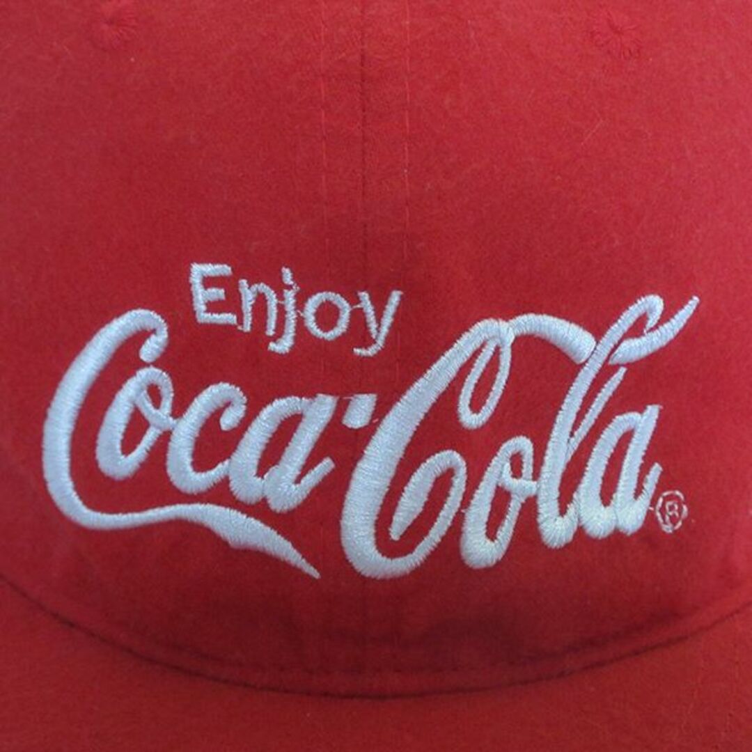 Coca・Cola コカ・コーラ キャップ 帽子 赤 刺繍 レトロ ヴィンテージ