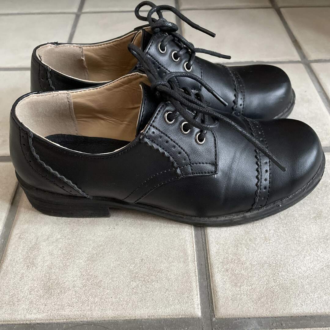 オックスフォードシューズ　オックスフォード　ブラック レディースの靴/シューズ(ローファー/革靴)の商品写真