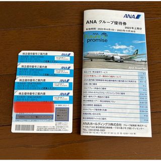 エーエヌエー(ゼンニッポンクウユ)(ANA(全日本空輸))のANA飛行機　株主優待　チケット　4枚　(その他)