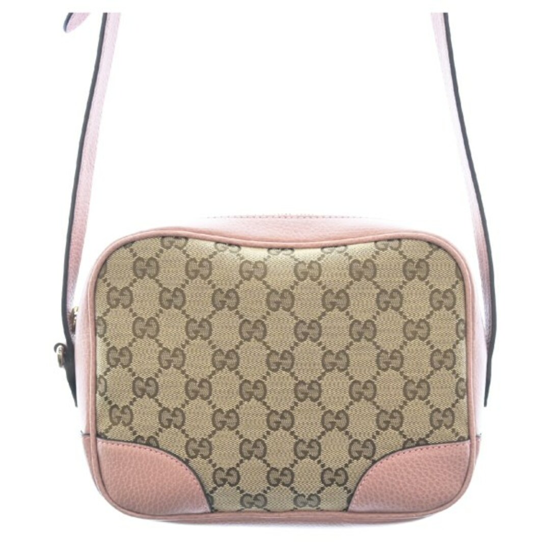 Gucci - GUCCI グッチ ショルダーバッグ - ベージュ系xピンク(総柄