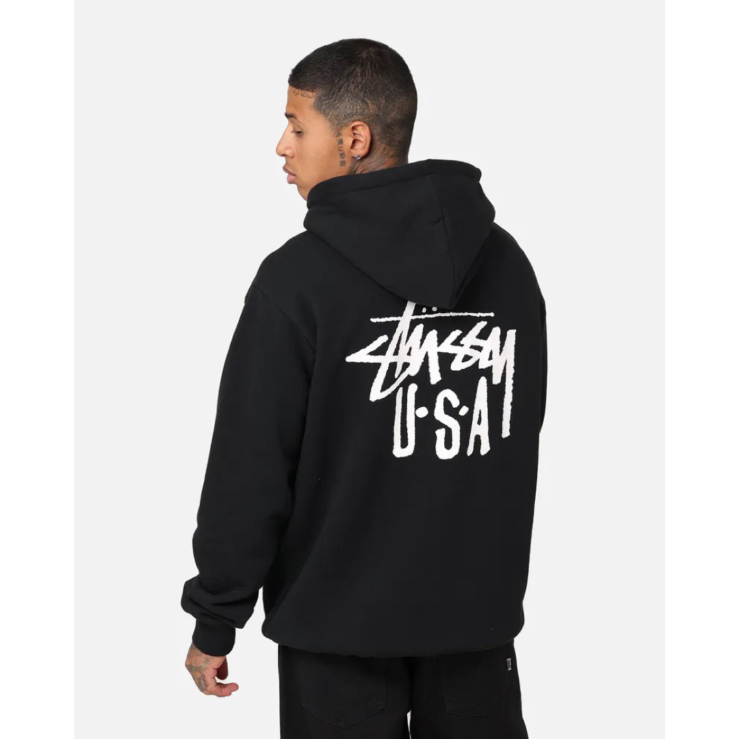 STUSSY パーカー ブラック