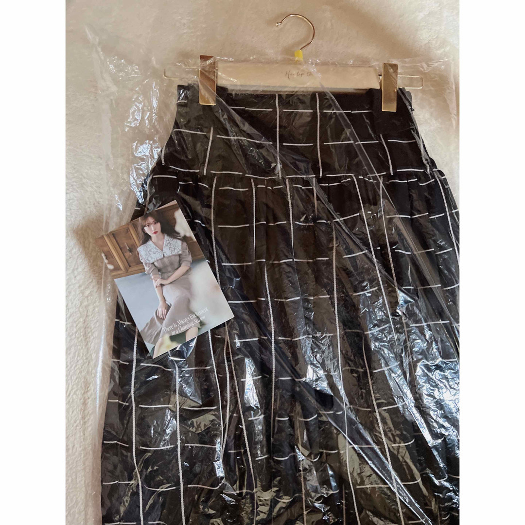 Checked Jacquard Volume Skirt