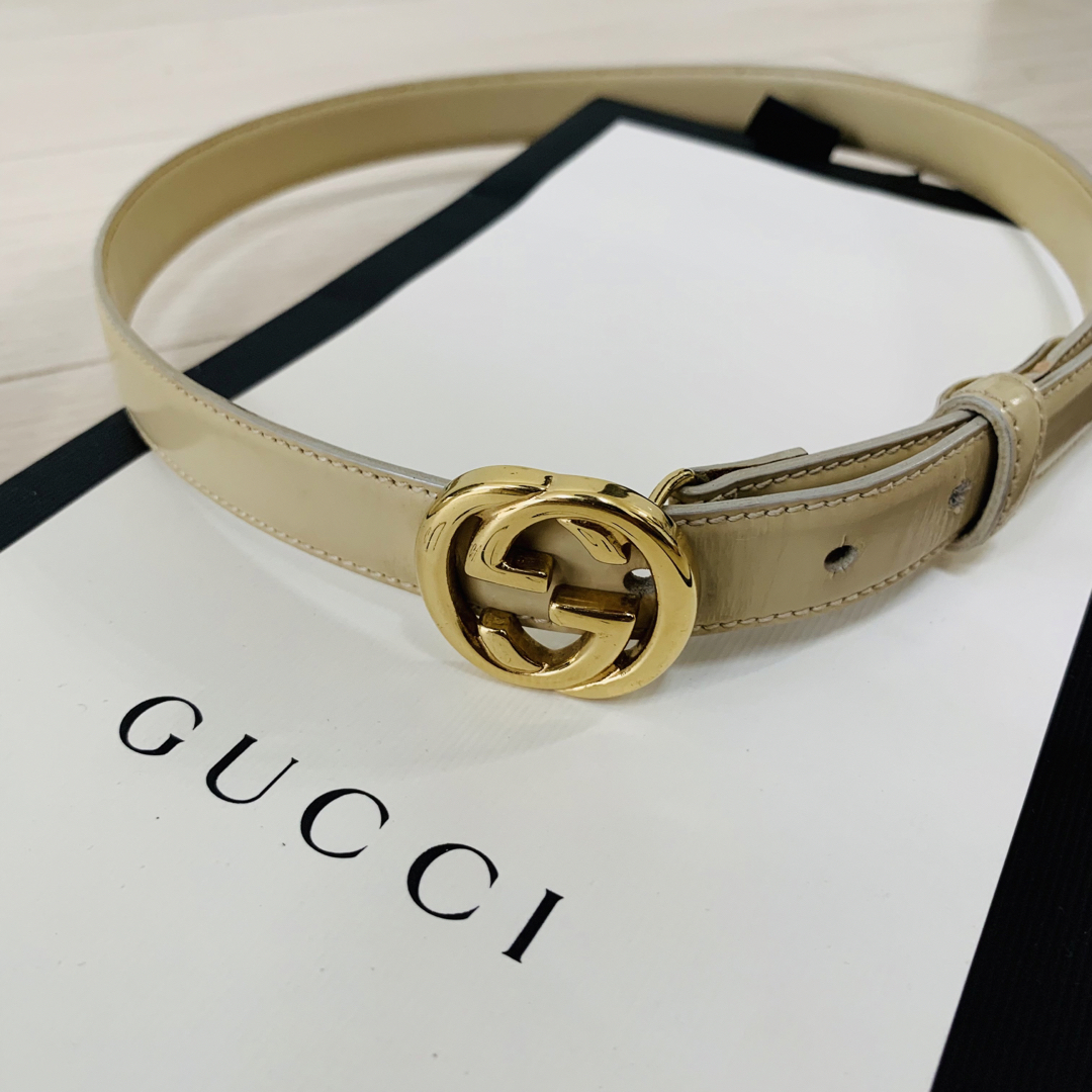 Gucci(グッチ)の【即発送】GUCCI GG バックル　インターロッキング　ベルト レディースのファッション小物(ベルト)の商品写真