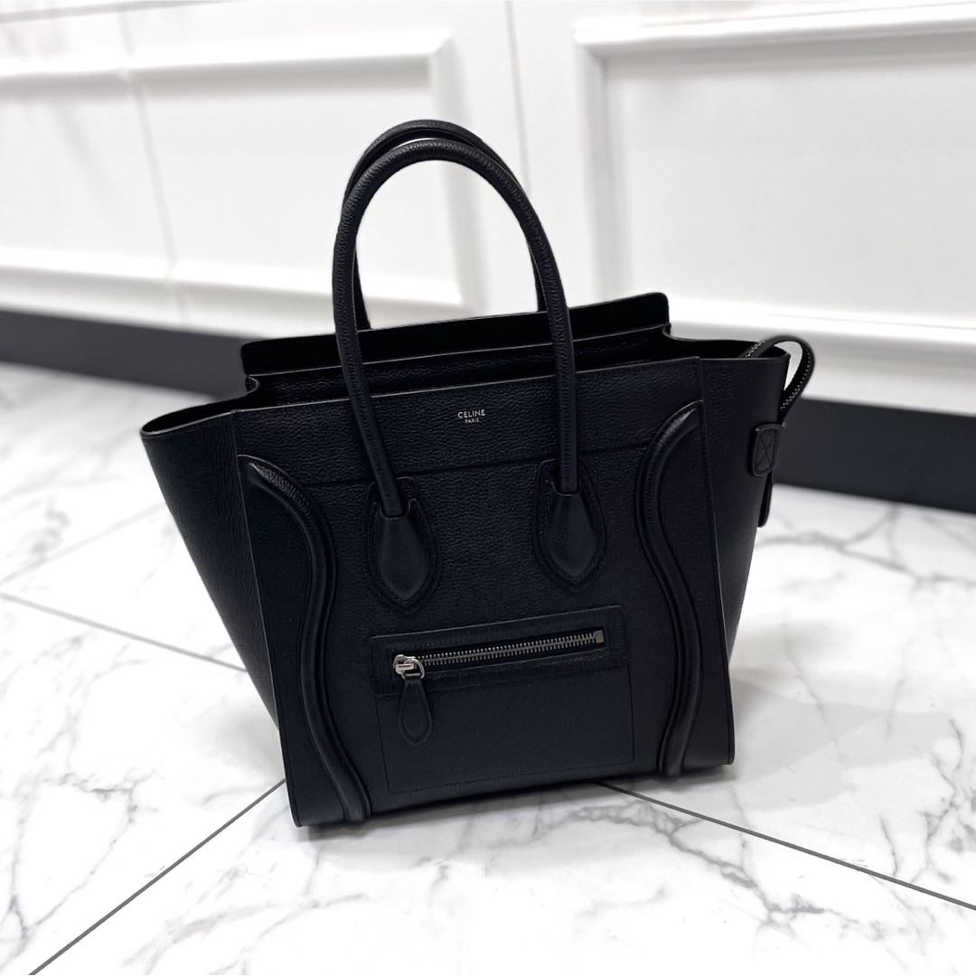 新ロゴ CELINE セリーヌ ラゲージ マイクロショッパー ブラック