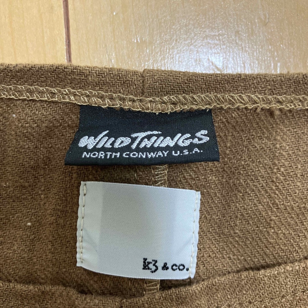 WILDTHINGS(ワイルドシングス)のWILD THINGS × K3＆co. ワンピース　リネン　大きいサイズ　茶色 レディースのワンピース(その他)の商品写真