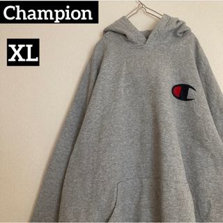 チャンピオン(Champion)のChampionチャンピオンスウェットフーディプルオーバーグレーデカワンポイント(スウェット)