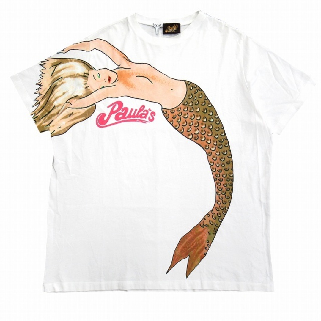 美品 20ss ロエベ マーメイド プリント オーバーサイズ Tシャツ◇8