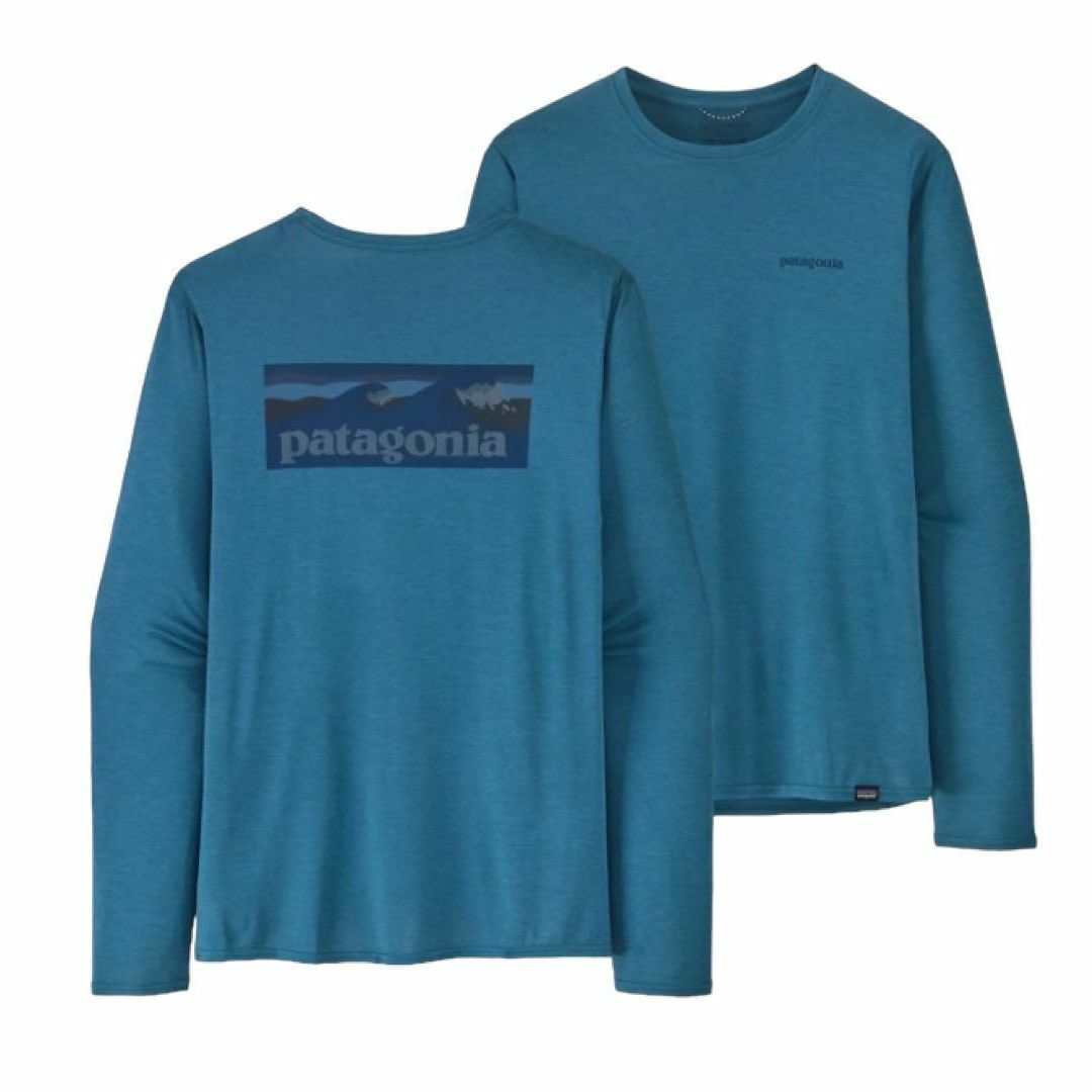 patagonia(パタゴニア)の【新品未使用】Patagonia ロンT 45170 ブルー Mサイズ メンズのトップス(Tシャツ/カットソー(七分/長袖))の商品写真