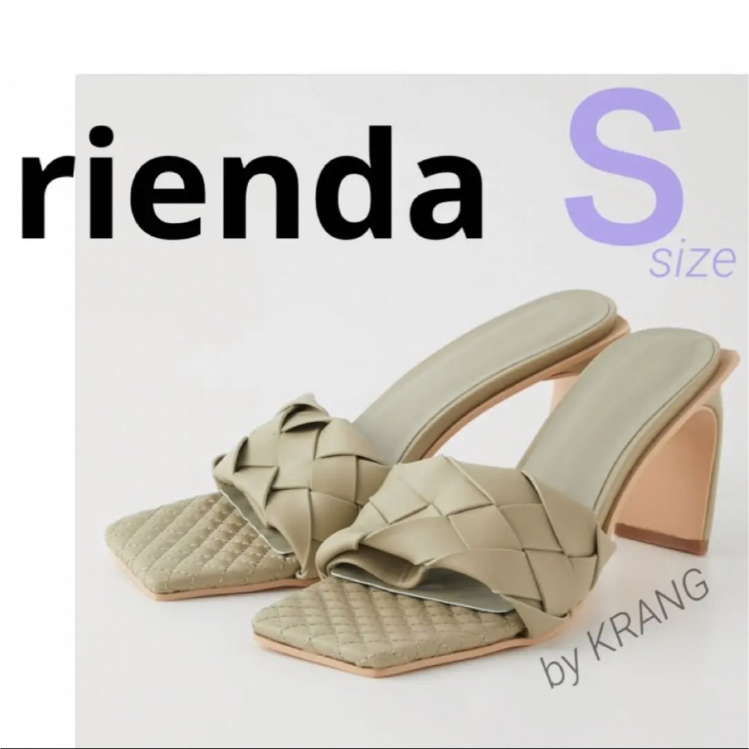 rienda(リエンダ)のrienda  クラフトフェイクレザースクエアトゥサンダル　SDL レディースの靴/シューズ(サンダル)の商品写真