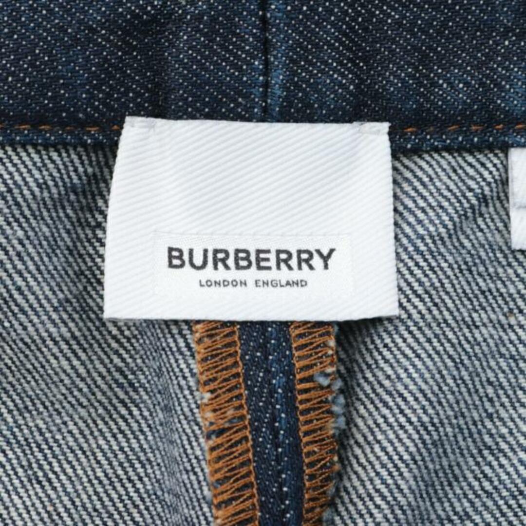 BURBERRY(バーバリー)の ハイウエスト ストレート デニムパンツ インディゴブルー レディースのパンツ(デニム/ジーンズ)の商品写真