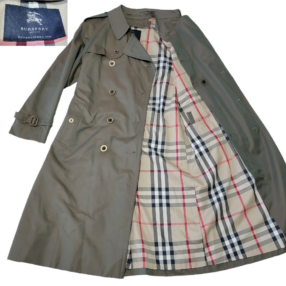 BURBERRY(バーバリー)の【未使用】定価25万円 BURBERRY LONDON 玉虫色 トレンチコート メンズのジャケット/アウター(トレンチコート)の商品写真