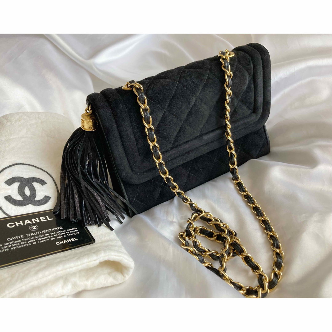 CHANEL(シャネル)のc-すい様専用CHANEL シャネル　ミニマトラッセ フリンジ  チェーンバッグ レディースのバッグ(ショルダーバッグ)の商品写真