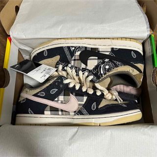 黒タグ付Travis Scott × Nike SB Dunk Low 28cm