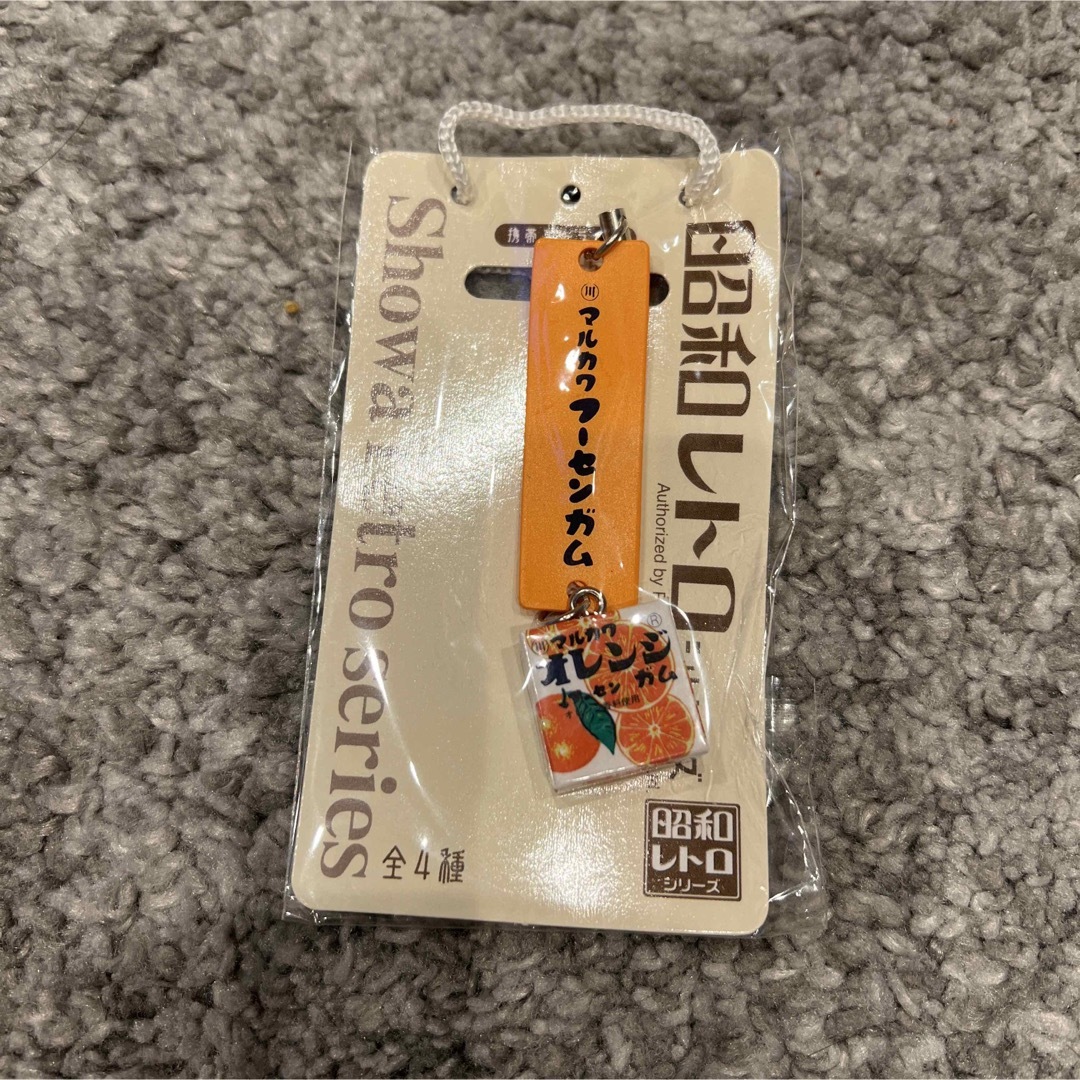 昭和レトロシリーズ マルカワフーセンガム　オレンジ　ストラップ  