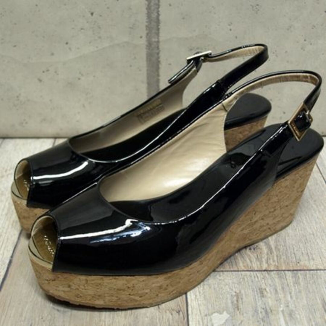 JIMMY CHOO - ジミーチュウ・ウエッジソールサンダル◇未使用37 1/2
