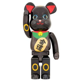 BE@RBRICK 招き猫 金運 黒メッキ 1000％(その他)