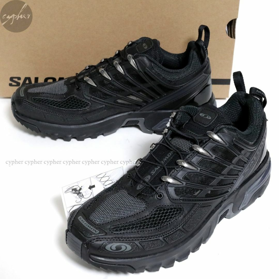 SALOMON - 26.5cm 新品 SALOMON ACS PRO 黒 サロモン スニーカーの+