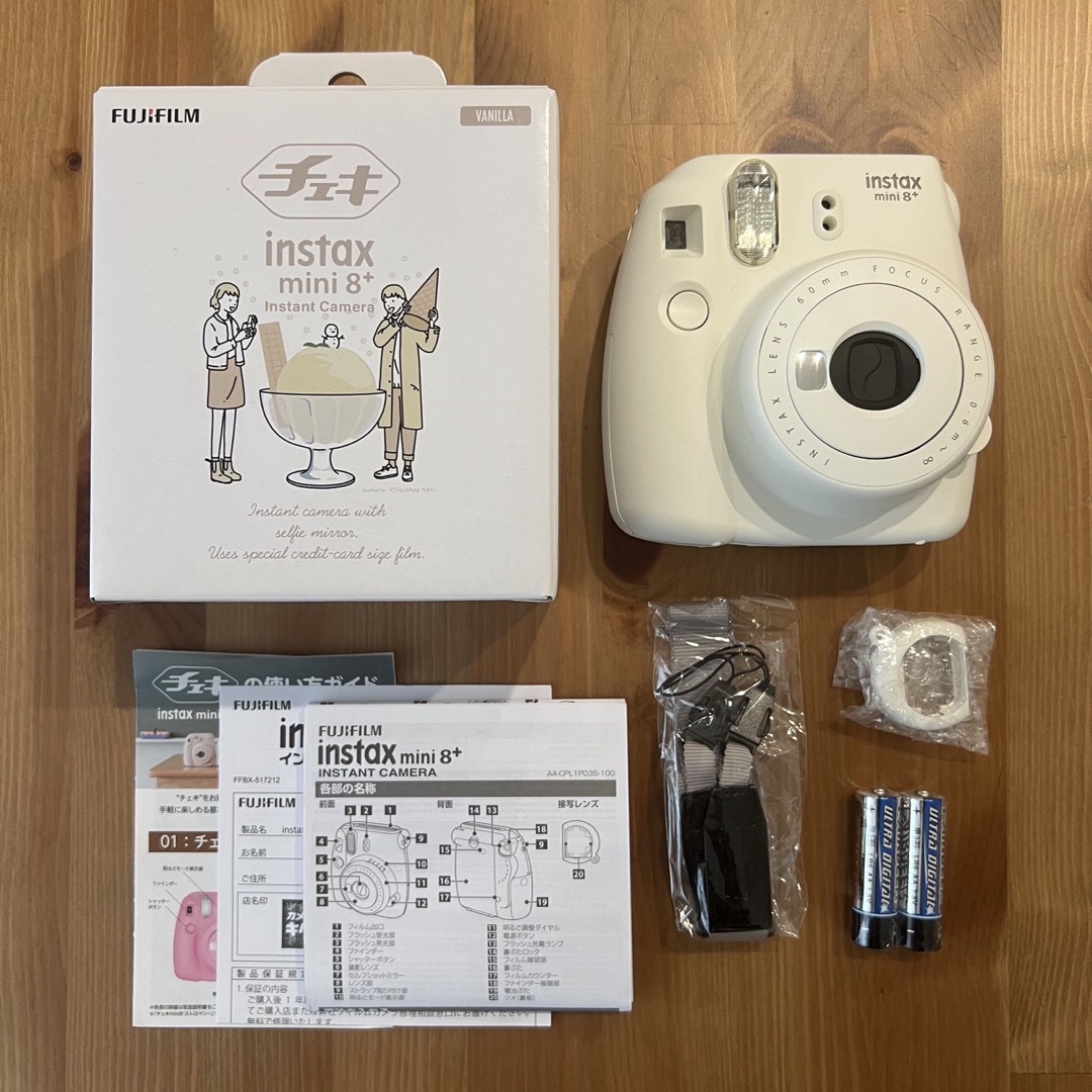 バニラ状態FUJIFILM インスタントカメラ チェキ instax mini8プラス