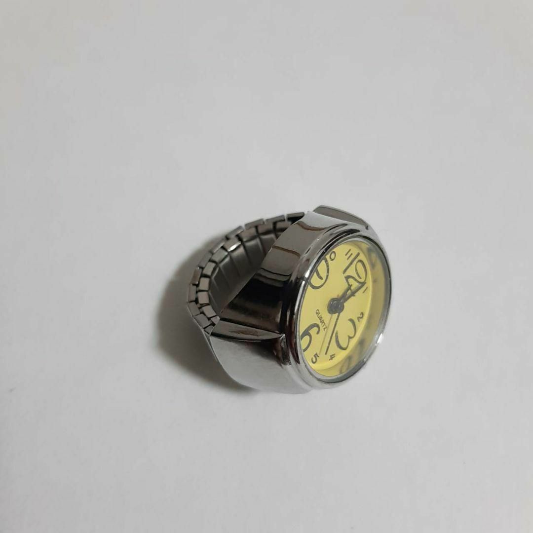 新品　未使用　指輪　時計　シンプル　9色対応　黄色　 レディースのアクセサリー(リング(指輪))の商品写真