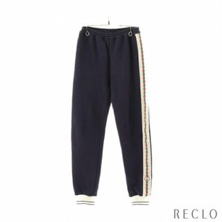 グッチ(Gucci)のチルドレンズ ウェブ コットン ジョギングパンツ スウェットパンツ ネイビー マルチカラー キッズ(パンツ/スパッツ)