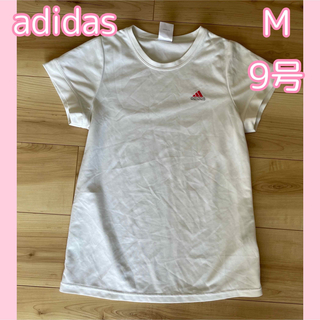アディダス(adidas)のadidas climalite tシャツ M レディース ホワイト 白 半袖(Tシャツ(半袖/袖なし))