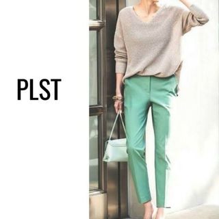 プラステ(PLST)のPLST リネンブレンドスティックパンツ(カジュアルパンツ)