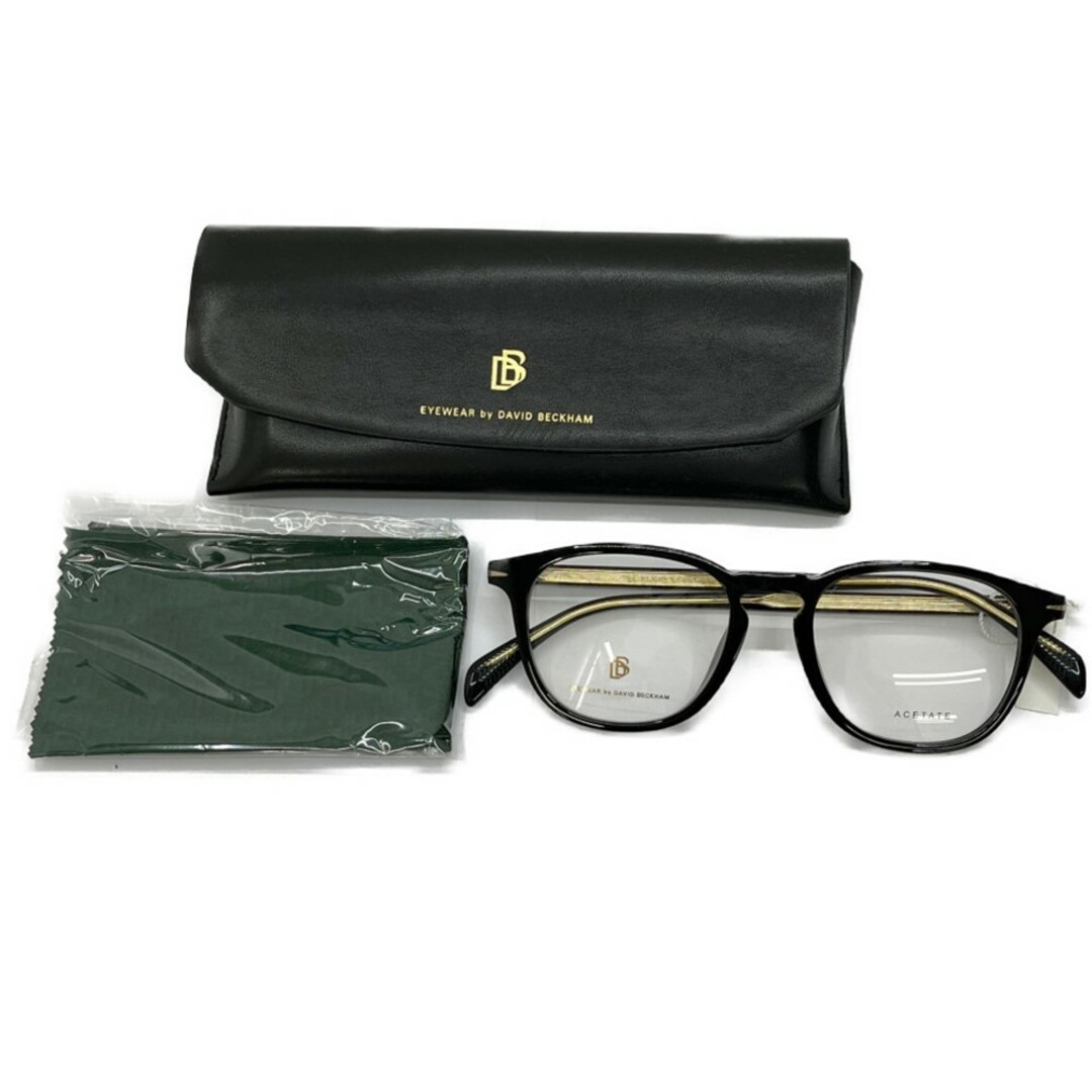 ◆◆DAVID BECKHAM アイウェア 眼鏡  ASIAN FIT 807 DB 1021 ブラック x ゴールド