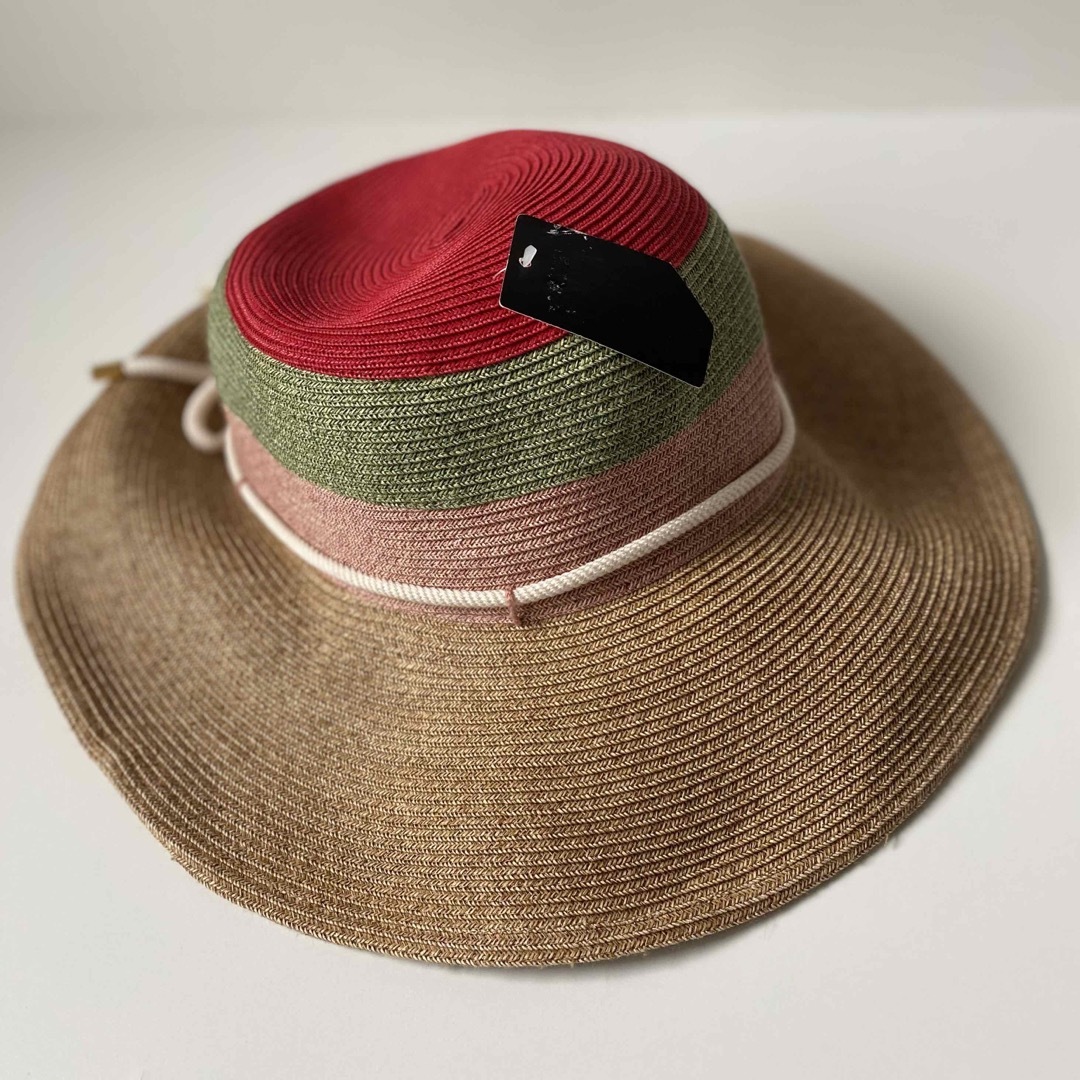 ANNA SUI(アナスイ)のアナスイ レディース 帽子 つば広帽 ハット トリコロールカラー UV レディースの帽子(ハット)の商品写真