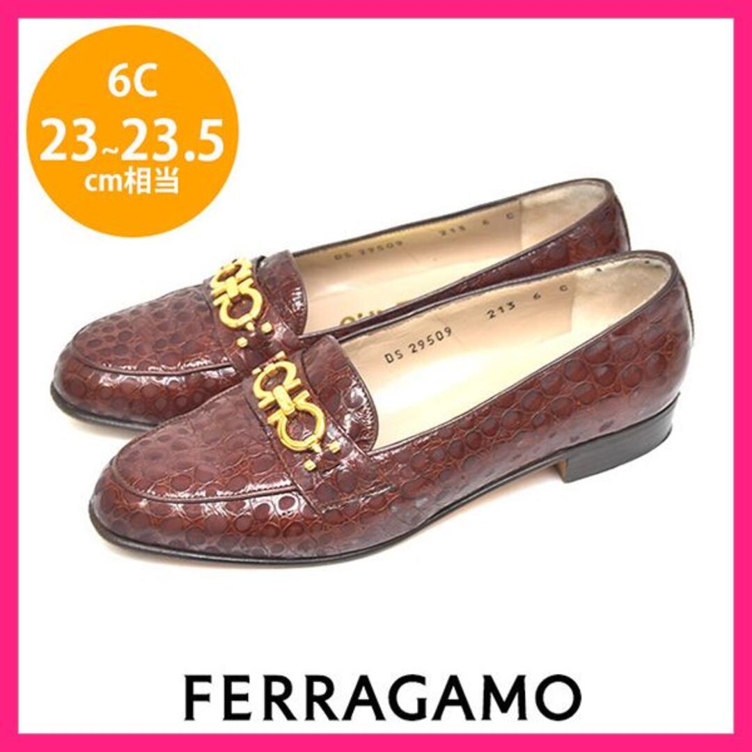 Salvatore Ferragamo(サルヴァトーレフェラガモ)のフェラガモ ローファー 革靴 6C(約23-23.5cm)6900→ レディースの靴/シューズ(ローファー/革靴)の商品写真