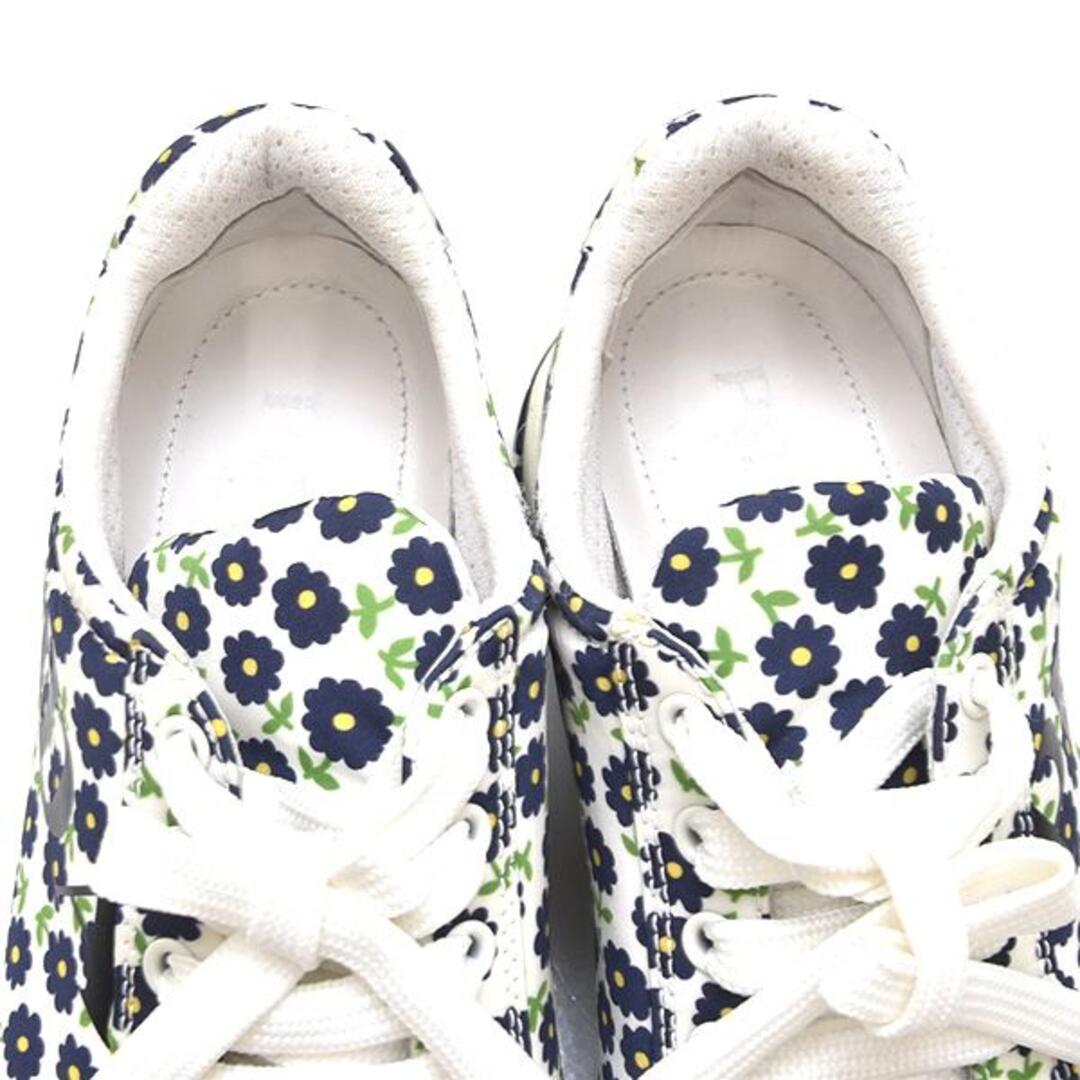 PRADA - 美品♪プラダ サイドロゴ フラワー 花柄 レディーススニーカー