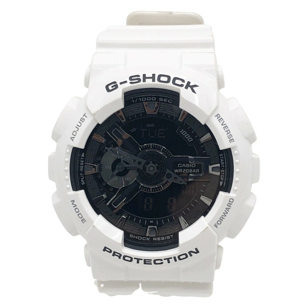 〇〇CASIO カシオ 腕時計 G-SHOCK  GA-110GW ホワイト x ブラック