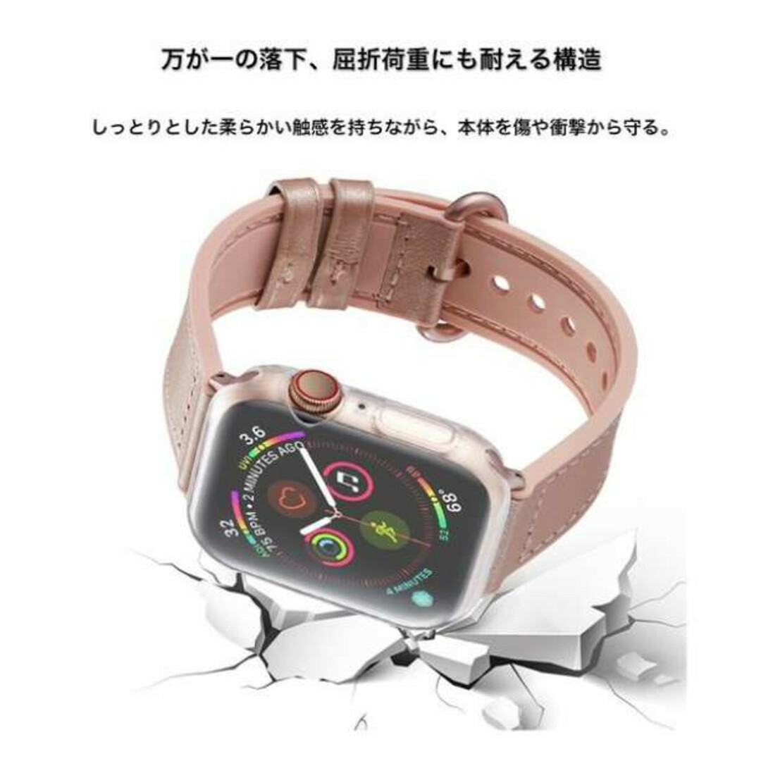 アップルウォッチ Applewatch 保護ケース クリア カバー 全面38mF メンズの時計(腕時計(デジタル))の商品写真