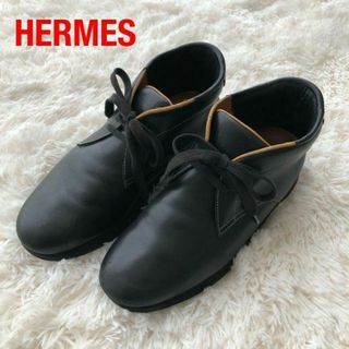 箱、袋付き HERMES エルメス チャカブーツ ◎43 革靴