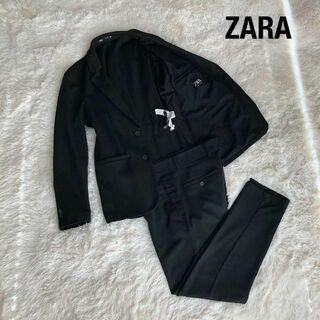 ザラ(ZARA)のZARAザラ　スウェット地　セットアップスーツ　ブラック黒　46(セットアップ)