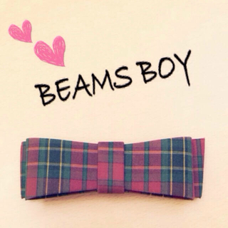 ビームスボーイ(BEAMS BOY)のBEAMS♡チェックリボンバレッタ(ヘアピン)