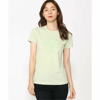 ゲス(GUESS)の【グリーン(LGN)】(W)Triangle Logo Tee(カットソー(長袖/七分))