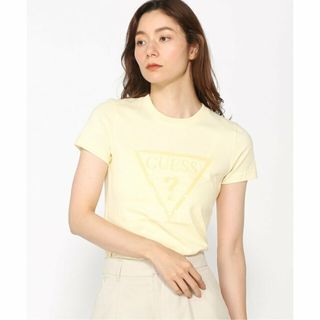 ゲス(GUESS)の【ライトイエロー(LYL)】(W)Triangle Logo Tee(カットソー(長袖/七分))