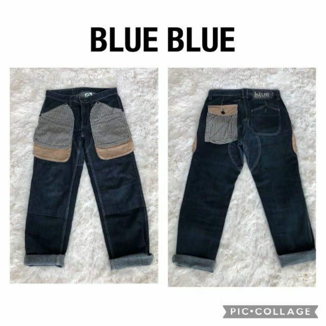 BLUE BLUEブルーブルーヒッコリーポケットデニムパンンジーンズ聖林公司 | フリマアプリ ラクマ