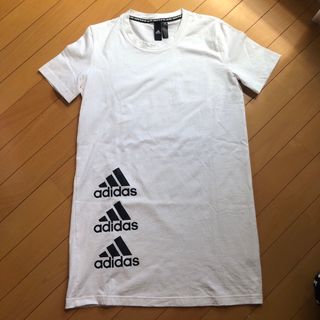 アディダス(adidas)のadidas レディースロングTシャツ　M(Tシャツ(半袖/袖なし))