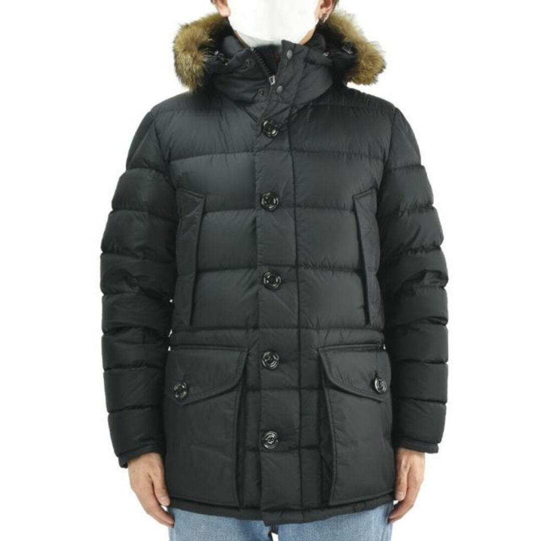 【BLACK】モンクレール MONCLER ダウンジャケット ブルゾン メンズ フード付き ファー付き ナイロンジャケット ブラック 黒 CLUNY  GIUBBOTTO【送料無料】 | フリマアプリ ラクマ