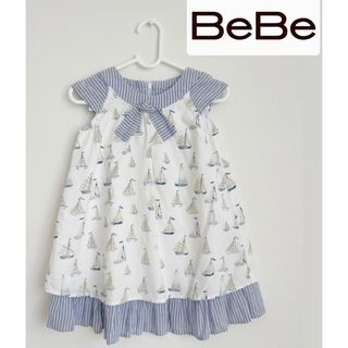 ベベ(BeBe)のBeBe ヨット柄ワンピース　100サイズ(ワンピース)