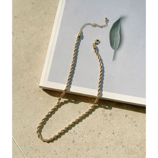 ザラ(ZARA)の【twist gold chains necklace】#087(ネックレス)