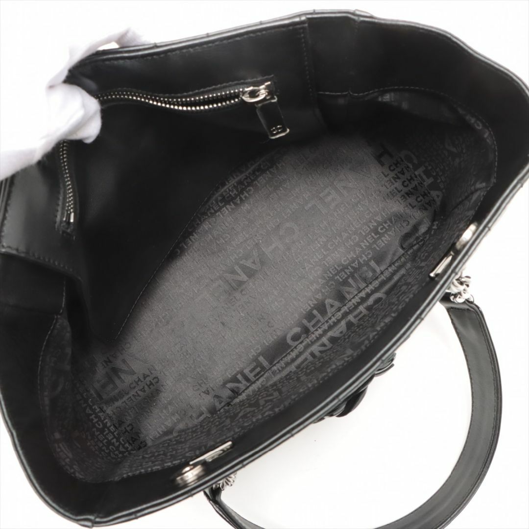 CHANEL★シャネル チョコバー ラムスキン カメリア トートバッグ No5