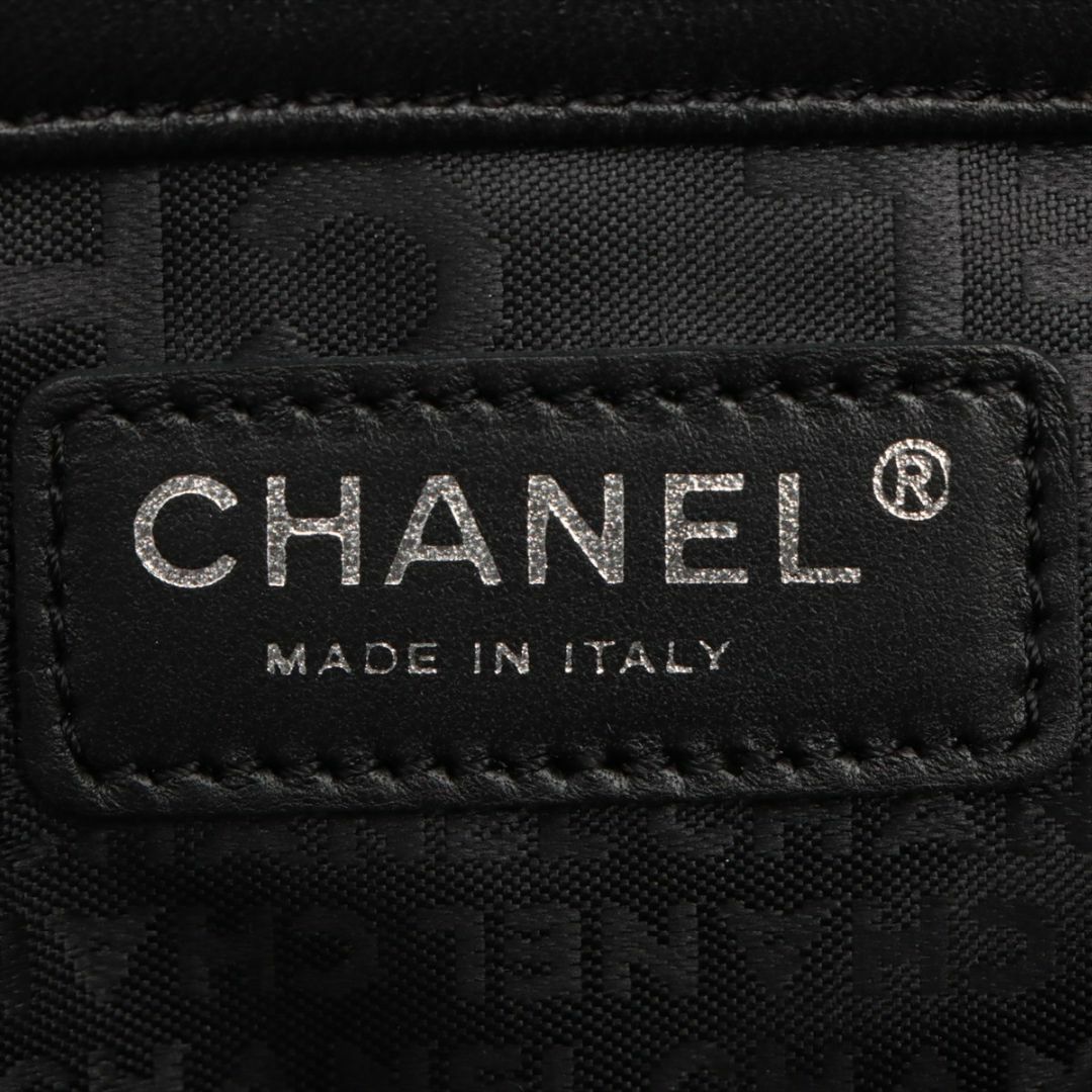CHANEL☆シャネル チョコバー ラムスキン カメリア トートバッグ No5