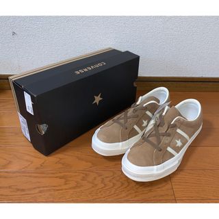 コンバース(CONVERSE)の28cm 新品 CONVERSE STAR&BARS SUEDE ブラウン 茶色(スニーカー)