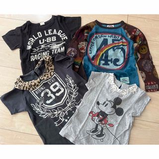 ジャンクストアー(JUNK STORE)のJUNK STORE他 Tシャツ4枚　女児 120(Tシャツ/カットソー)