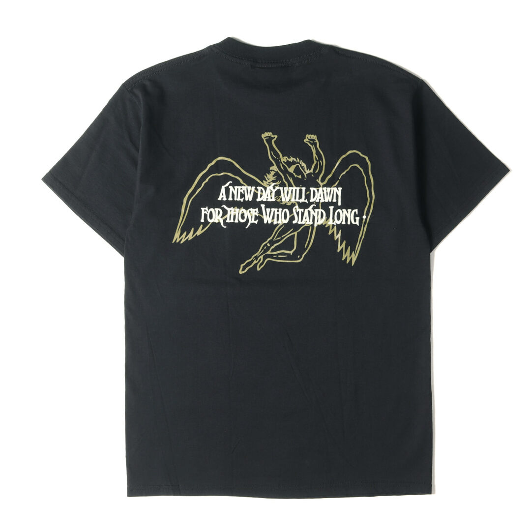 Vintage Rock Item ヴィンテージロック 90s Led Zeppelin A NEW DAY WILL DAWN クルーネック 半袖 Tシャツ WINTERLANDボディ ブラック M ロック バンド アーティスト ミュージシャン 90年代  トップス カットソー 【メンズ】