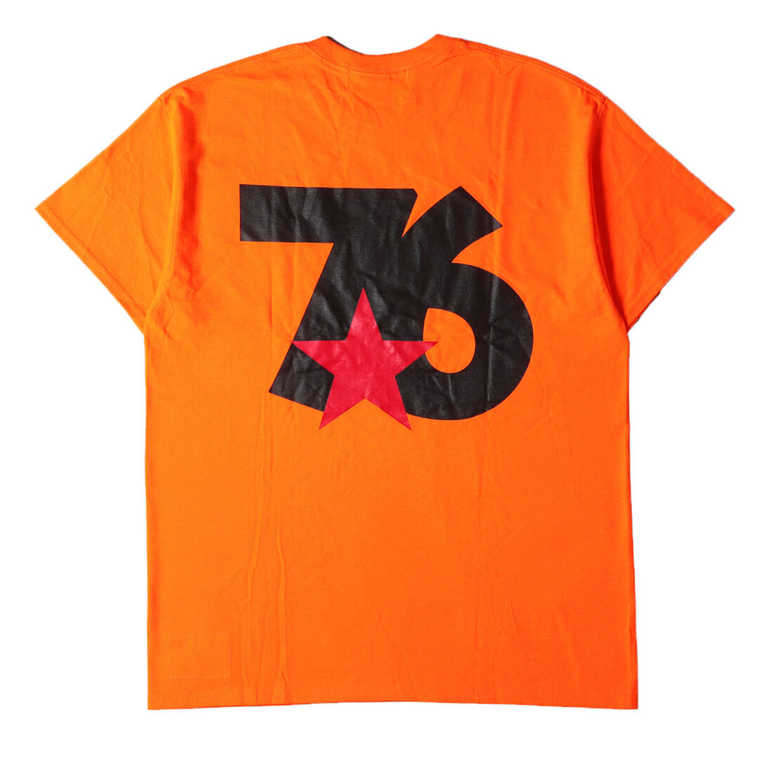 WHIZLIMITED ウィズ リミテッド Tシャツ サイズ:記載なし(XL位) バック 76ロゴ クルーネック 半袖 Tシャツ オレンジ トップス  カットソー 【メンズ】 | フリマアプリ ラクマ