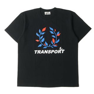 レットイットライド(Let it Ride)のLET IT RIDE レットイットライド Tシャツ サイズ:L TRANSPORT トランスポート コラボロゴ クルーネック 半袖 Tシャツ ブラック 黒 トップス カットソー【メンズ】(Tシャツ/カットソー(半袖/袖なし))